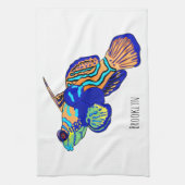 Mandarinfish cartoon illustration geschirrtuch (Vertikal)