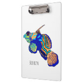 Mandarinfish Cartoon Illustration Klemmbrett (Links)