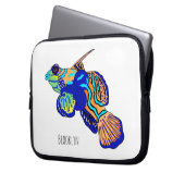 Mandarinfish Cartoon Illustration Laptopschutzhülle (Vorderseite Links)