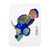 Mandarinfish Cartoon Illustration Magnet (Vertikal)