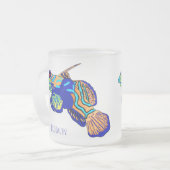 Mandarinfish Cartoon Illustration Mattglastasse (Vorderseite Links)