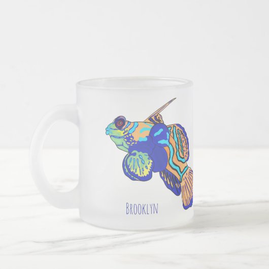 Mandarinfish Cartoon Illustration Mattglastasse (Links)