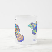 Mandarinfish Cartoon Illustration Mattglastasse (Mittel)