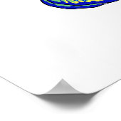 Mandarinfish Cartoon Illustration Poster (Ecke)