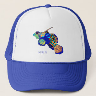 Mandarinfish Cartoon Illustration Truckerkappe