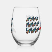 Mandarinfish Weinglas Ohne Stiel (Rechts)