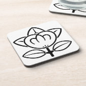 Mandarinorange Getränkeuntersetzer (Linke Seite)