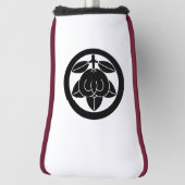 Mandarinorange im Kreis Golf Headcover (Rotieren 90)