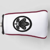 Mandarinorange im Kreis Golf Headcover (Vorderseite)