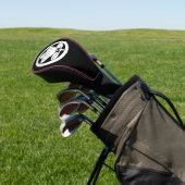Mandarinorange in einer Kreiselgolfkopfabdeckung Golf Headcover (In SItu)