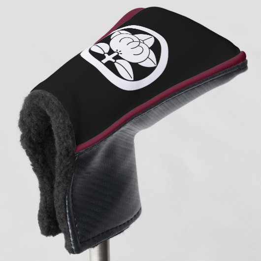 Mandarinorange in einer Kreiselgolfkopfabdeckung Golf Headcover (3/4 Vorderseite)