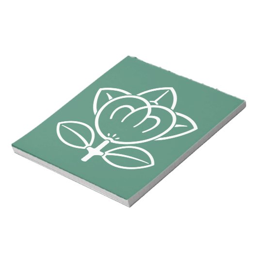 Mandarinorange Notizblock (Rotiert)