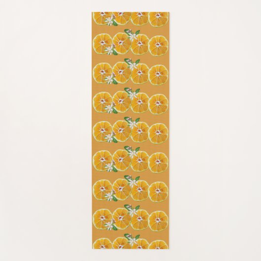 Mandarins Citrus Orange Fruit Yogamatte (Vorderseite)