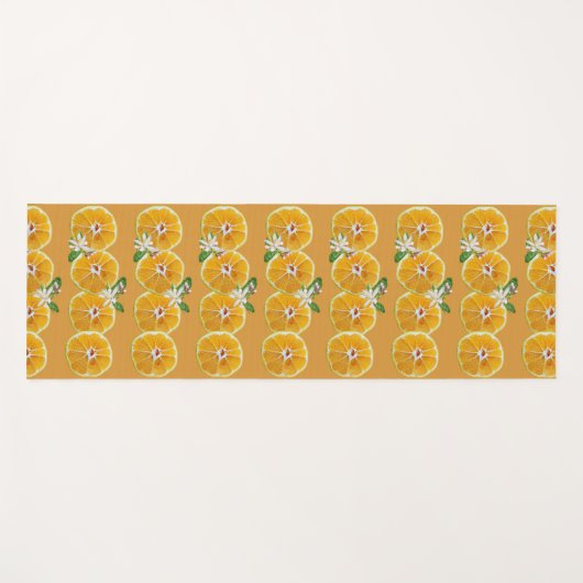 Mandarins Citrus Orange Fruit Yogamatte (Vorderseite (Horizontal))