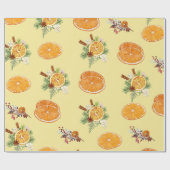 Mandarins Pattern Geschenkpapier (Flach)