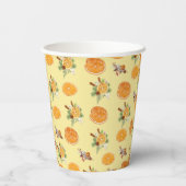 Mandarins Pattern Pappbecher (Rückseite)