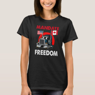 Mandat des Freiheitsverbands Ua Canada Flag Freedo T-Shirt