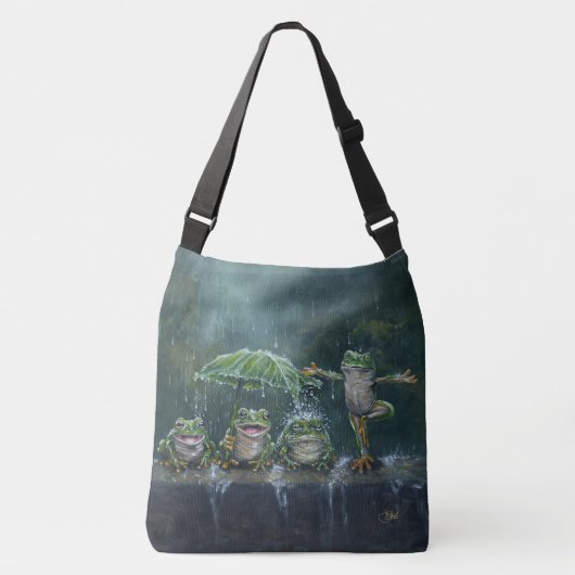 ""Mandatory Fun" Tote oder Crossbody Tragetaschen Mit Langen Trägern (Vorderseite)