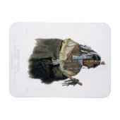 Mandeh-Pahchu, ein junger Mandan-Indianer, platzie Magnet (Horizontal)