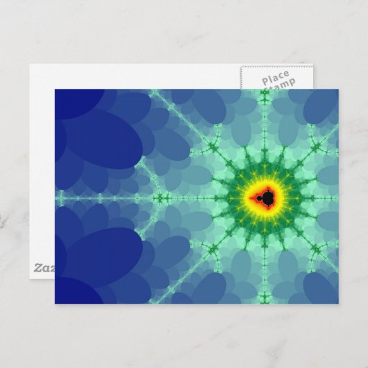 Mandel auf einer Lilly Pad Postkarte (Vorne/Hinten)