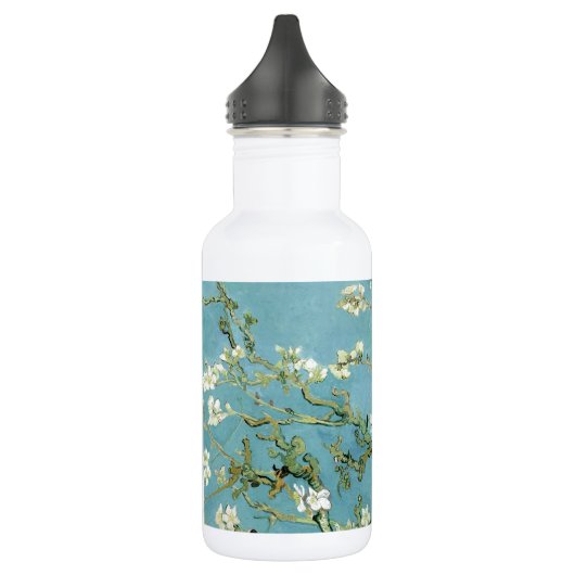 Mandel-Blüte durch Van Gogh Edelstahlflasche (Links)