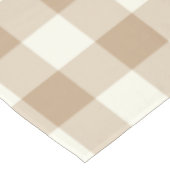 Mandel-Browngingham-/-büffel-Karo-Tischdecke Tischdecke (Schrägansicht)