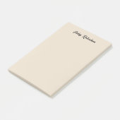 Mandel Farbe Schlicht Elegant Professionell Minima Post-it Klebezettel (angewinkelt)