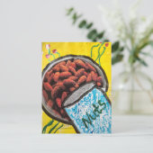 Mandel Mixed Media Collage Postkarte (Stehend Vorderseite)