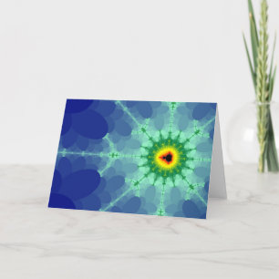 Mandel on a Lilly Pad Greetings Card Karte