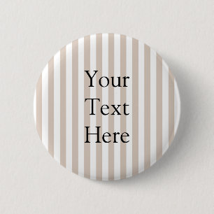 Mandel und weiße Streifen  Button