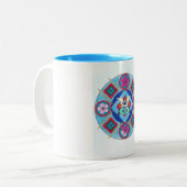 Mandela auf blauer Tasse (Vorderseite Links)