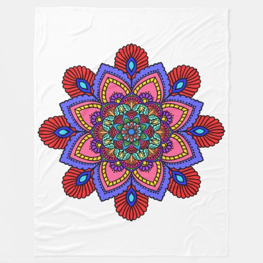 Mandela blanket fleecedecke (Vorderseite)