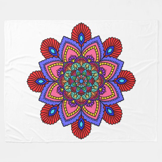 Mandela blanket fleecedecke (Vorderseite (Horizontal))