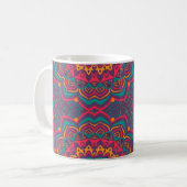 Mandela, BOHO, Hippy Groovy Coffee Tasse, Cup Kaffeetasse (Vorderseite Links)