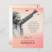 Mandela Day Quote Postcard | Inspirier & Personali Postkarte (Vorne/Hinten)