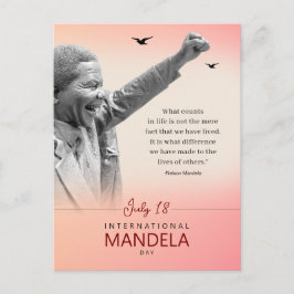 Mandela Day Quote Postcard | Inspirier & Personali Postkarte