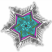 Mandela Designs Aufkleber (Vorderseite)