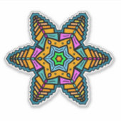 Mandela Designs Aufkleber (Vorderseite)