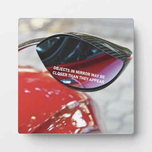 Mandela Effect-Objekte im Spiegel können naher sei Fotoplatte (Vorderseite)