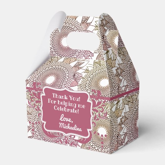 Mandela Favor Box Geschenkschachtel (Vorderseite)
