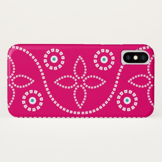 Mandela Indian iPhone Case (Rückseite (Horizontal))