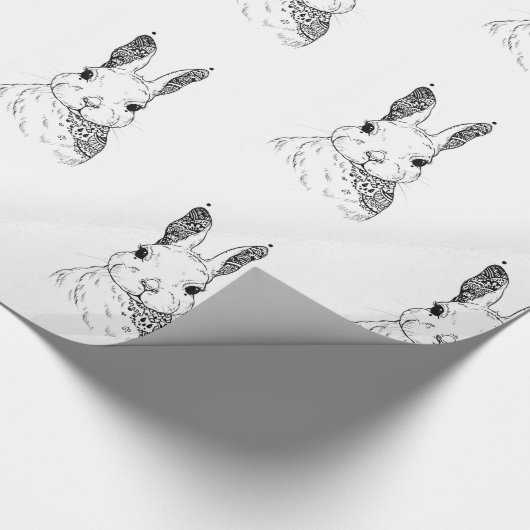 Mandela Rabbit Geschenkpapier (Ecke)