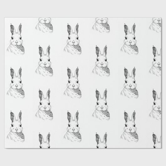 Mandela Rabbit Geschenkpapier (Flach)