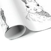 Mandela Rabbit Geschenkpapier (Rolleneckpunkt)