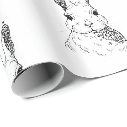 Mandela Rabbit Geschenkpapier (Rolleneckpunkt)
