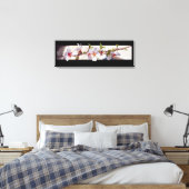 Mandelbaum Blume Blüte gewickelt Leinwand (Insitu (Schlafzimmer))