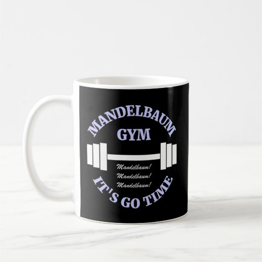 Mandelbaum Gym Es ist Zeit Kaffeetasse (Links)