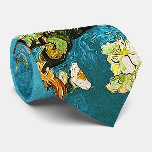 Mandelbaum-schöne Kunst Van Gogh blühende Krawatte (Gerollt)
