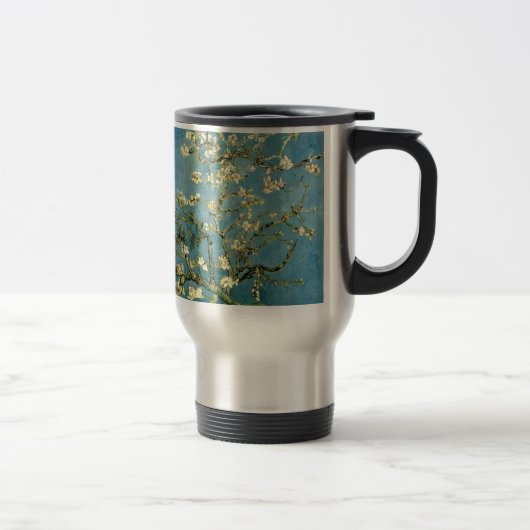 Mandelbaum-Vintage Kunst Van Gogh blühende Reisebecher (Rechts)
