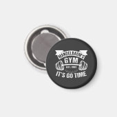 Mandelbaums Fitnessstudio Es ist soweit Magnet (Vorderseite/Rückseite)